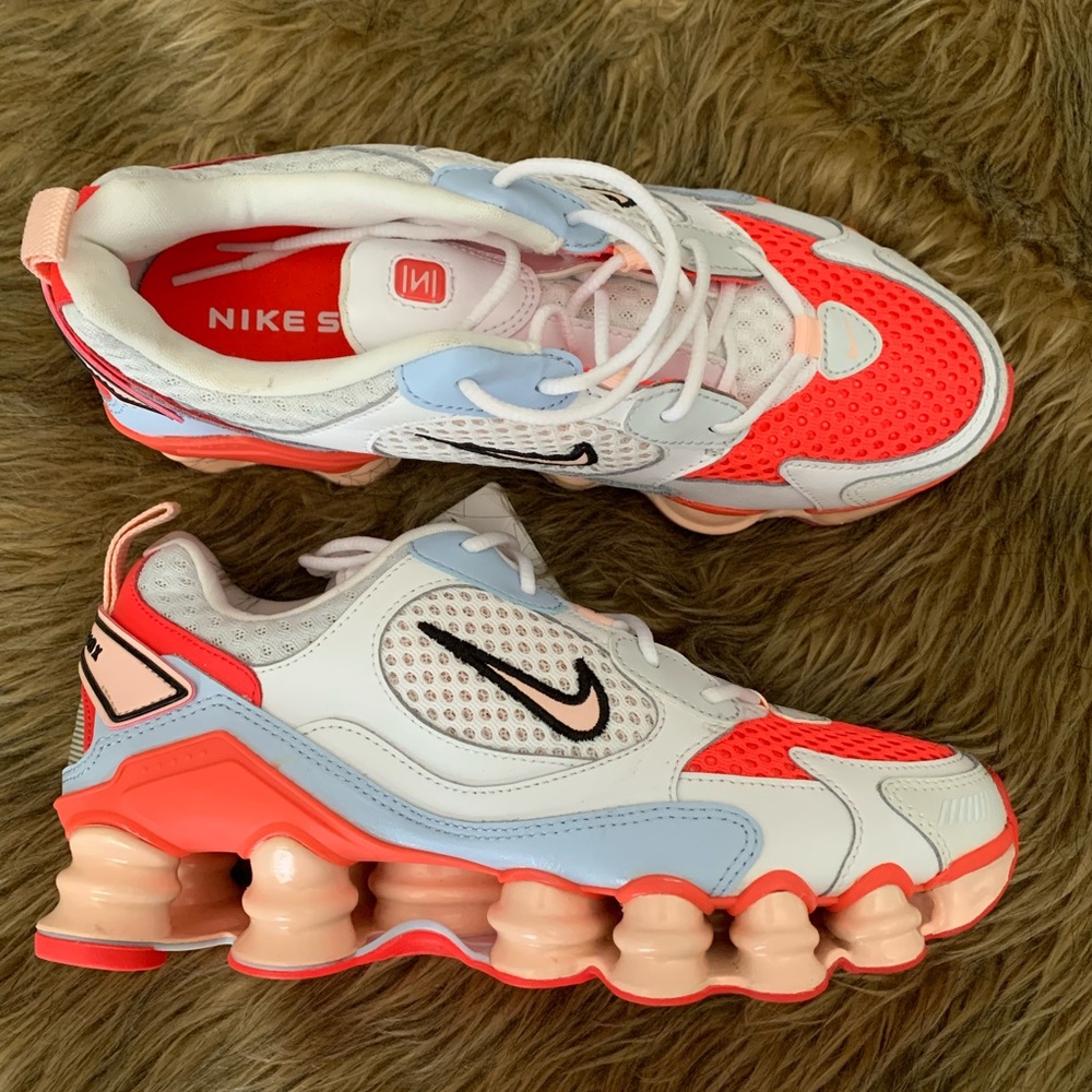 Nike Shox TL Nova White Laser Crimson